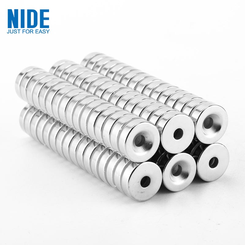 Round Neodymium Sintered NdFeB Magnet With Hole